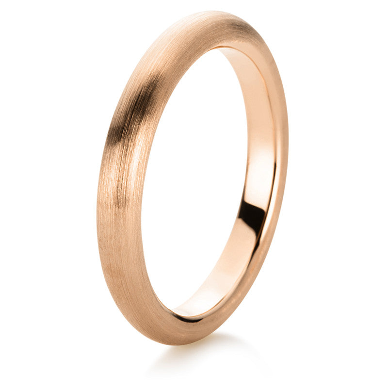 Ring 18 kt RG. mattiert