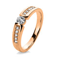 Ring 14 kt RG. poliert