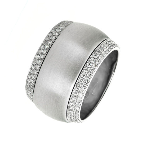 Ring 18 kt WG. mattiert
