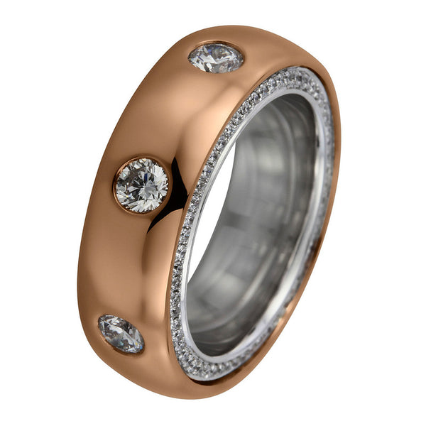 Ring 18 kt RG+WG