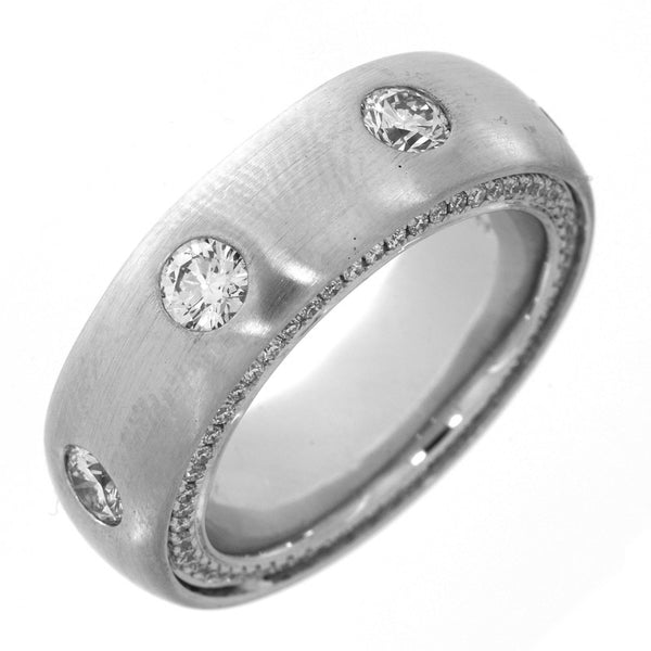 Ring 18 kt WG. mattiert
