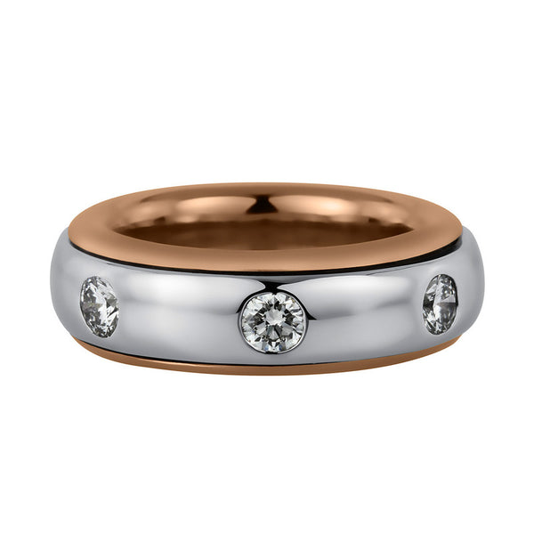 Ring 18 kt RG+WG