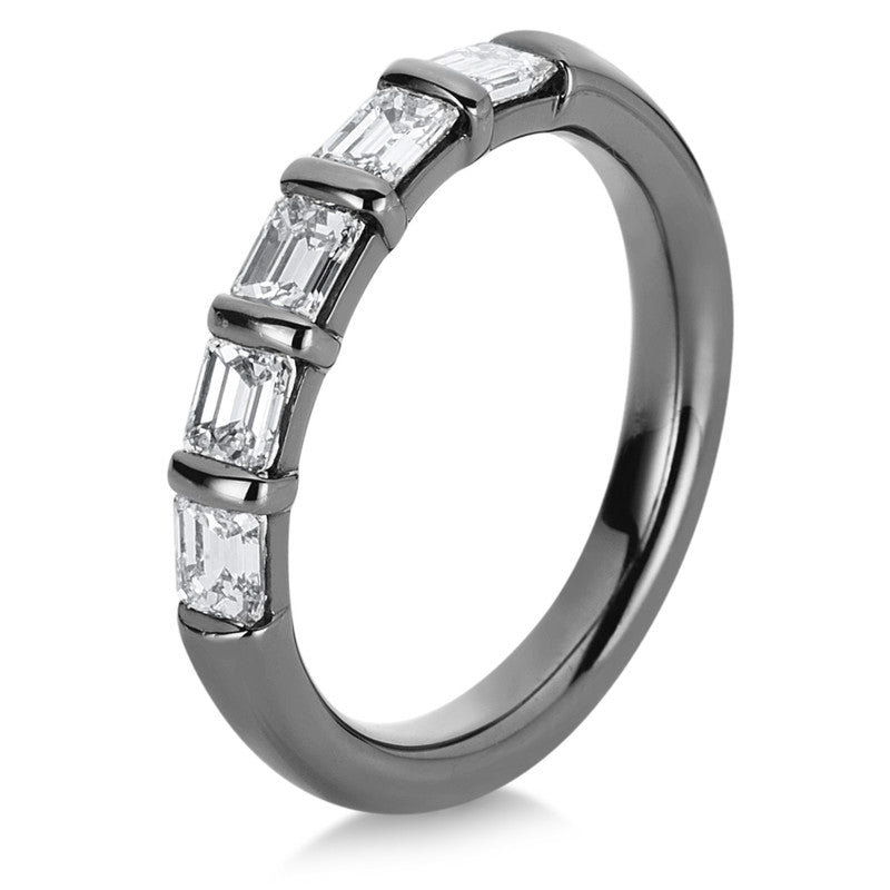 Ring 18 kt WG. schwarz rhodiniert