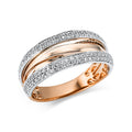 Ring 18 kt RG+WG