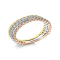 Ring 18 kt WG+GG+RG