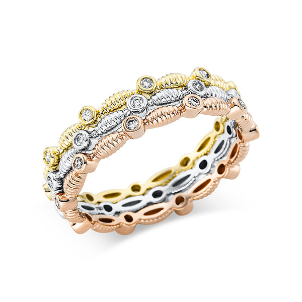 Ring 18 kt WG+GG+RG