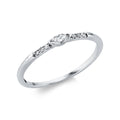 Ring 2er-Krappe 18 kt WG