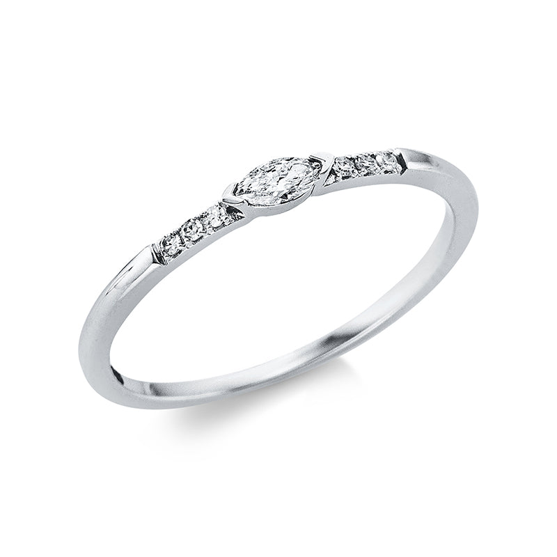 Ring 2er-Krappe 18 kt WG