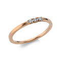 Ring 4er-Krappe 18 kt RG