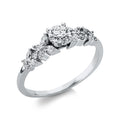 Ring 4er-Krappe 18 kt WG