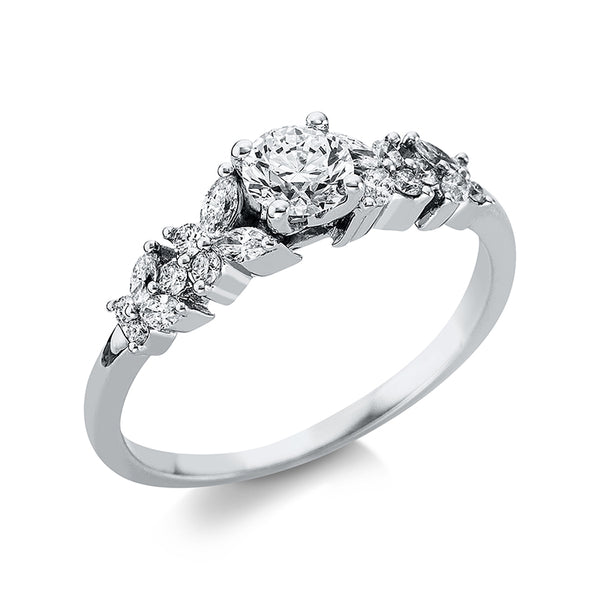 Ring 4er-Krappe 18 kt WG
