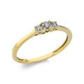 Ring 4er-Krappe 18 kt GG