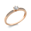 Ring 6er-Krappe 18 kt RG
