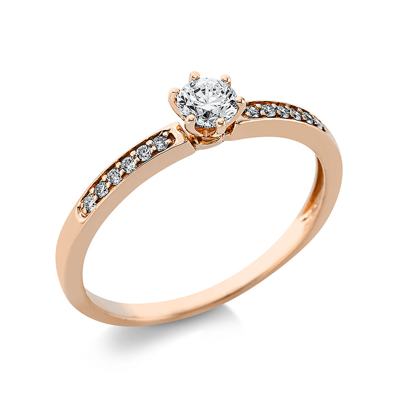 Ring 6er-Krappe 18 kt RG