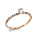 Ring 4er-Krappe 18 kt RG