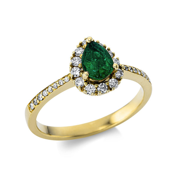 Ring 3er-Krappe 14 kt GG