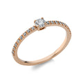 Ring 4er-Krappe 18 kt RG