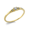 Ring 4er-Krappe 18 kt GG