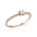 Ring 4er-Krappe 18 kt RG