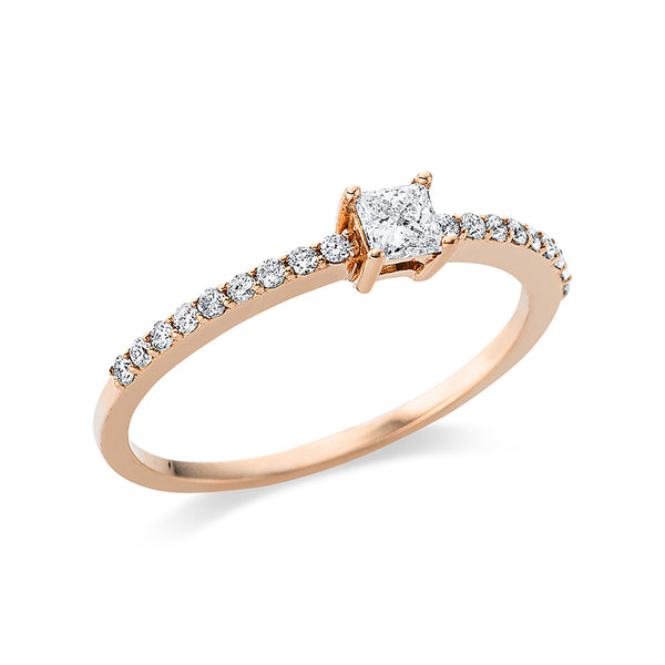 Ring 4er-Krappe 18 kt RG