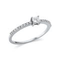 Ring 4er-Krappe 18 kt WG