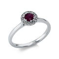 Ring 6er-Krappe 18 kt WG