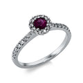 Ring 4er-Krappe 18 kt WG