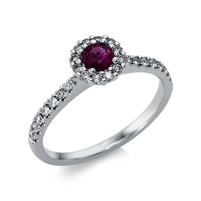 Ring 4er-Krappe 18 kt WG