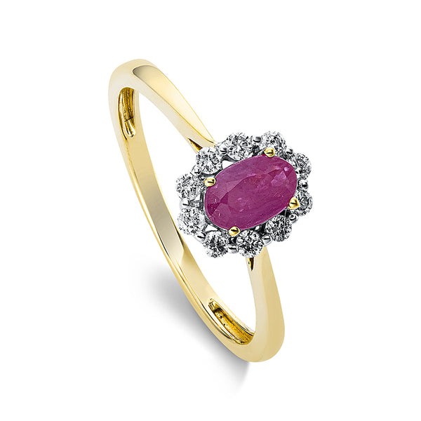 Ring 4er-Krappe 18 kt GG