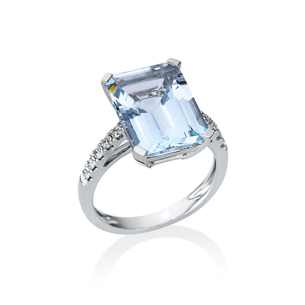 Ring 4er-Krappe 18 kt WG