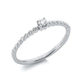 Ring 4er-Krappe 18 kt WG