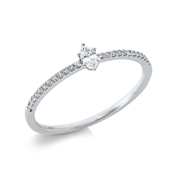 Ring 6er-Krappe 18 kt WG