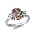 Ring 4er-Krappe 18 kt WG+RG