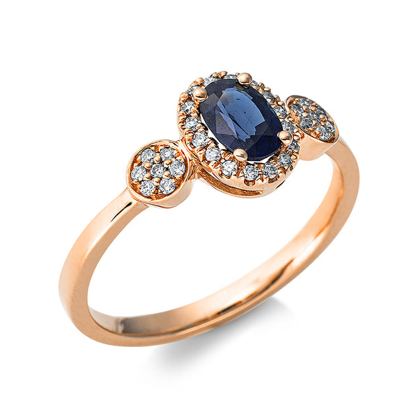 Ring 4er-Krappe 18 kt RG