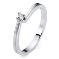 Ring 4er-Krappe 14 kt WG