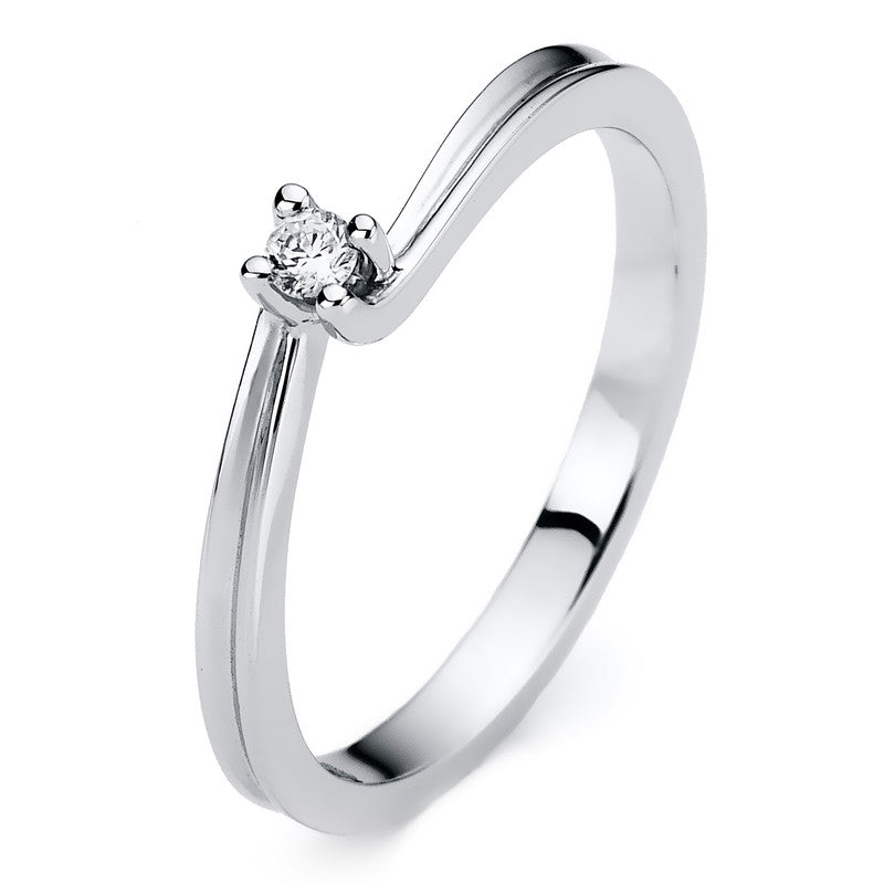 Ring 4er-Krappe 14 kt WG