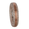 Ring 18 kt RG+WG. mattiert