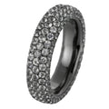 Ring 18 kt WG. schwarz rhodiniert