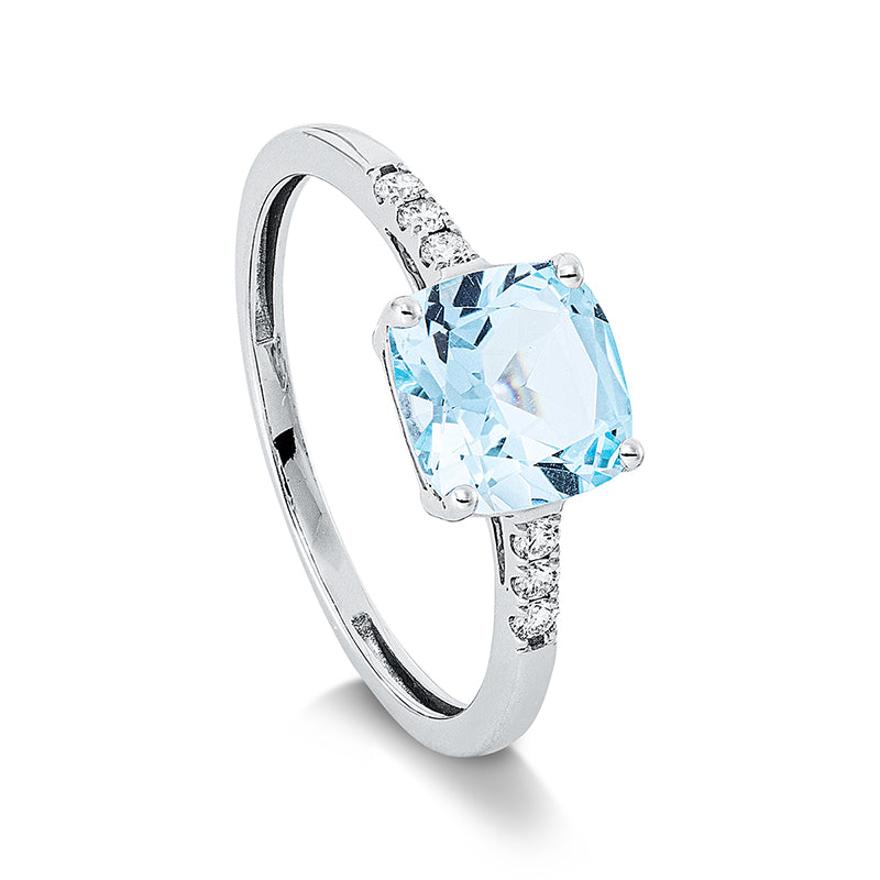 Ring 4er-Krappe 18 kt WG