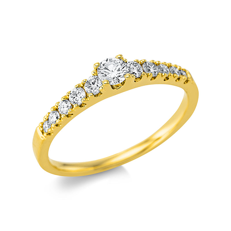 Ring 4er-Krappe 18 kt GG