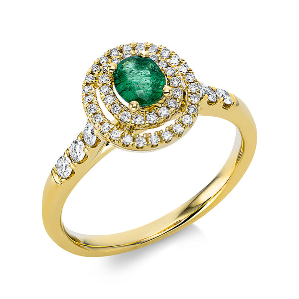 Ring 4er-Krappe 18 kt GG