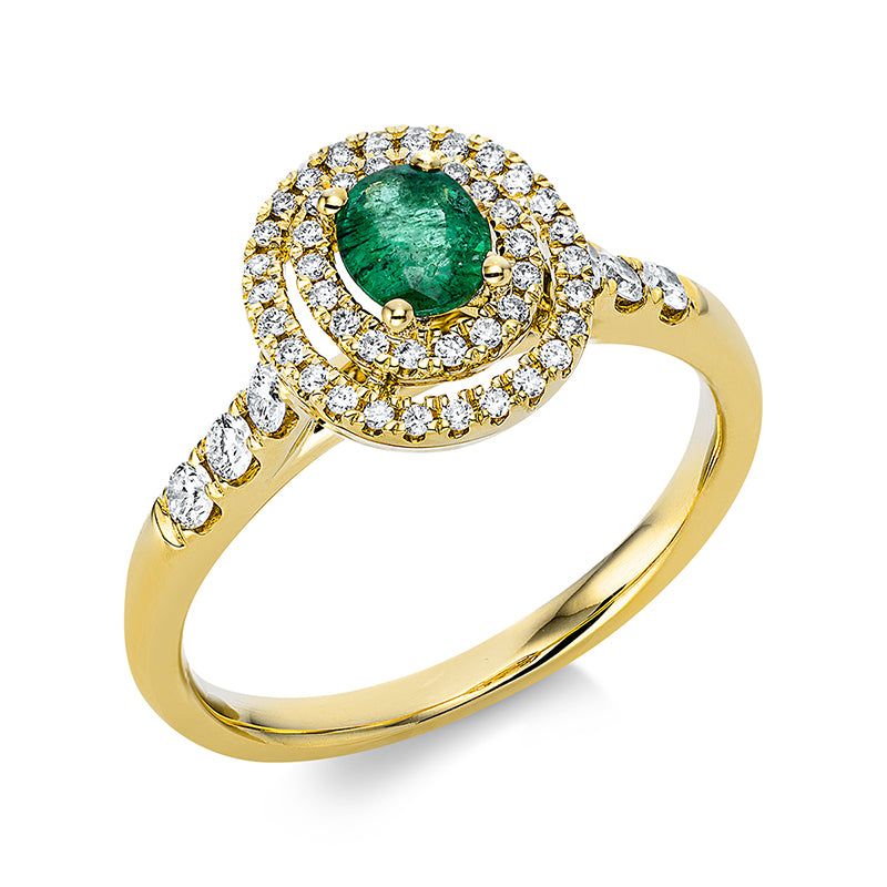 Ring 4er-Krappe 18 kt GG