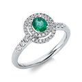 Ring 4er-Krappe 18 kt WG