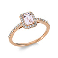 Ring 4er-Krappe 18 kt RG