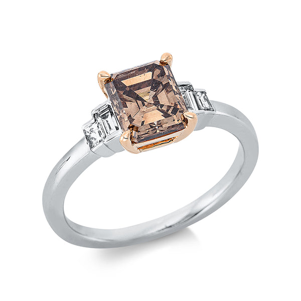 Ring 4er-Krappe 18 kt WG+RG