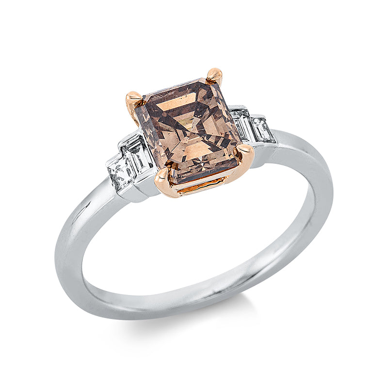 Ring 4er-Krappe 18 kt WG+RG