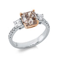 Ring 4er-Krappe 18 kt WG+RG
