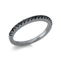 Ring 18 kt WG. schwarz rhodiniert
