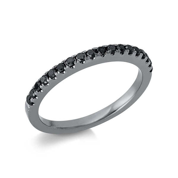 Ring 18 kt WG. schwarz rhodiniert