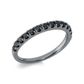 Ring 18 kt WG. schwarz rhodiniert